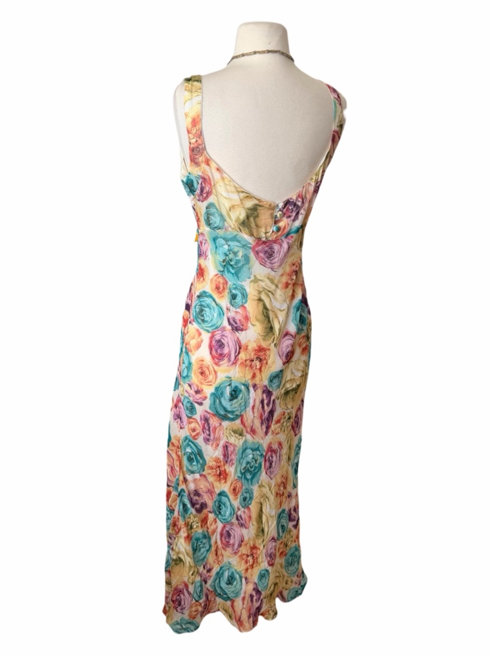 NOSTALGIA VINTAGE RARE FLORAL MAXI DRESS. - Picture 5 of 5